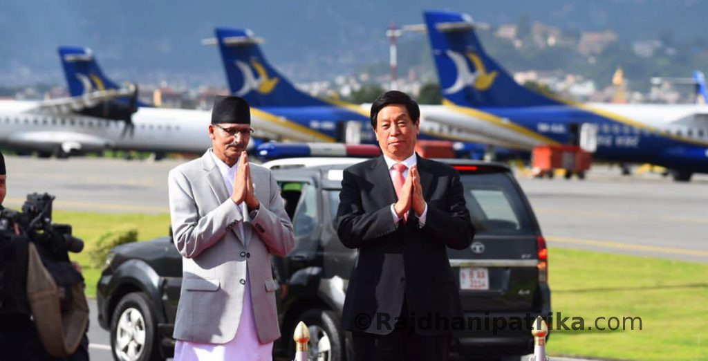 चार दिने भ्रमणका लागि चिनियाँ जनकंग्रेसका अध्यक्ष ली काठमाडौंमा