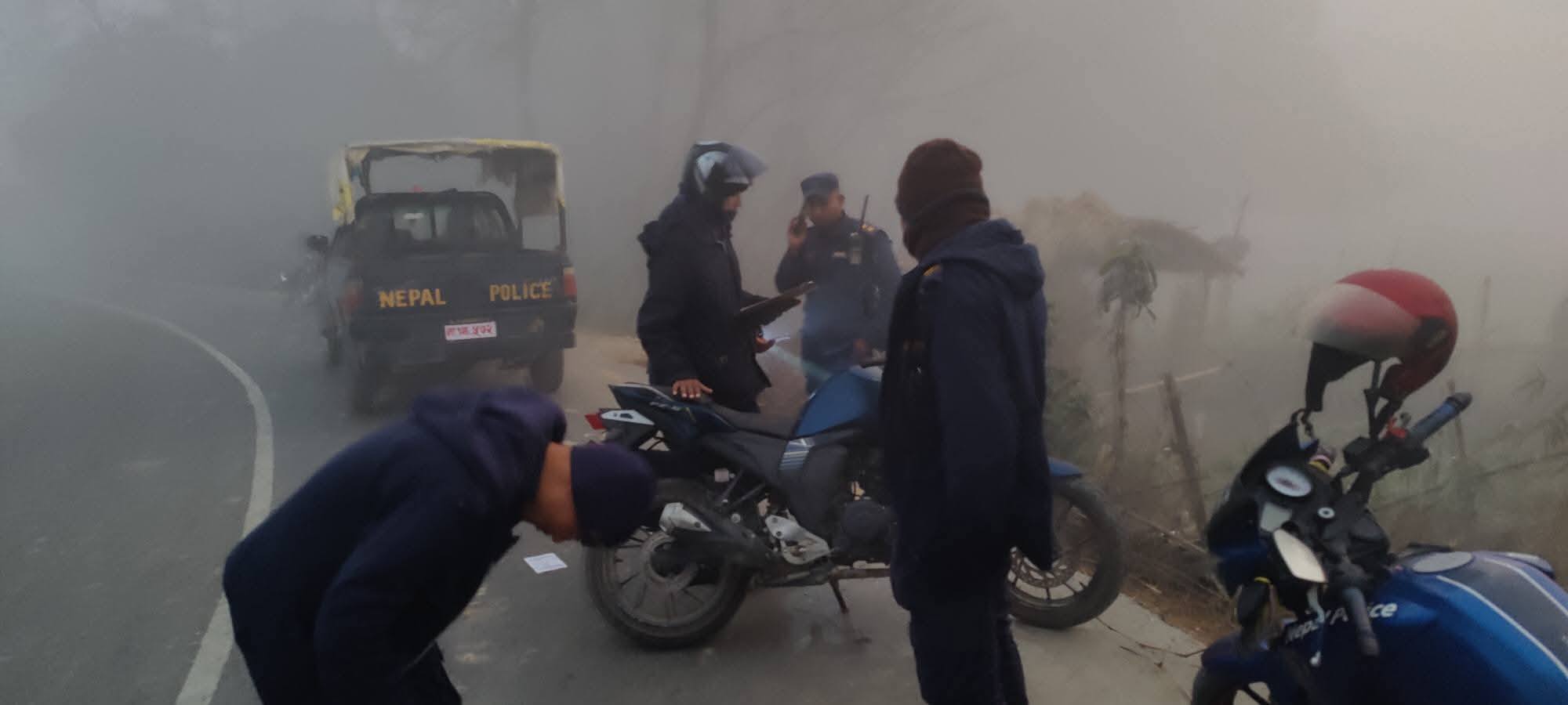 रौतहटमा मोटरसाईकल दुर्घटना हुँदा दम्पतिको मृत्यु